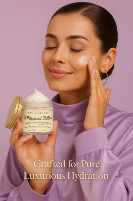 Whipped Grass-Fed Tallow Balm with Vanilla Bean