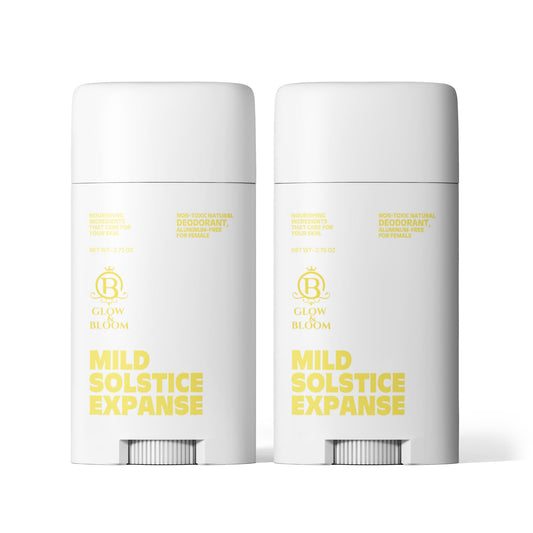 2 Pack Non-toxic Natural Deodorant, Aluminum-Free for Women