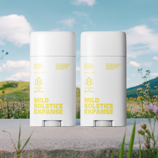 2 Pack Non-toxic Natural Deodorant, Aluminum-Free for Women